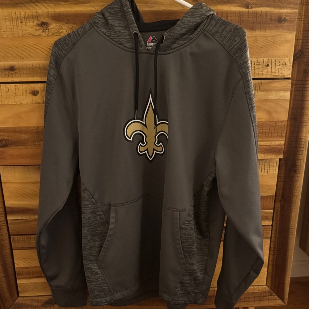 Saints NFL Gray Hoodie